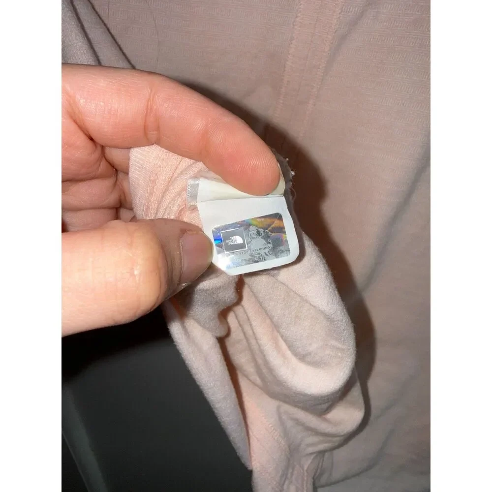 The North Face Emerine High-Low Stripe Tee Pink Salt S - Picture 5 of 8